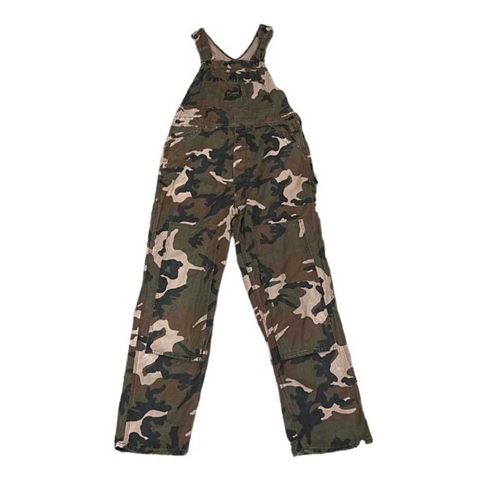 Vintage Winchester Camouflage Denim Overall Bibs … - image 3