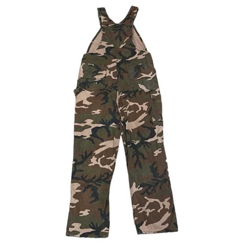 Vintage Winchester Camouflage Denim Overall Bibs … - image 4