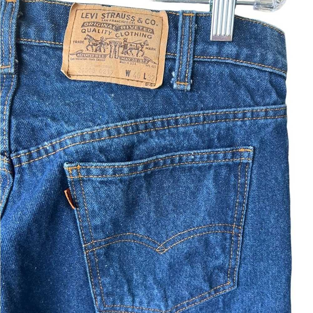 Levi's Vintage 70's  Orange Tab Jeans 505 Men's S… - image 6