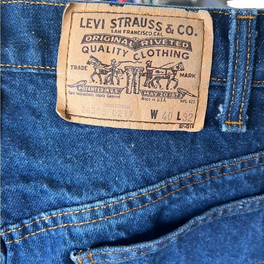 Levi's Vintage 70's  Orange Tab Jeans 505 Men's S… - image 7