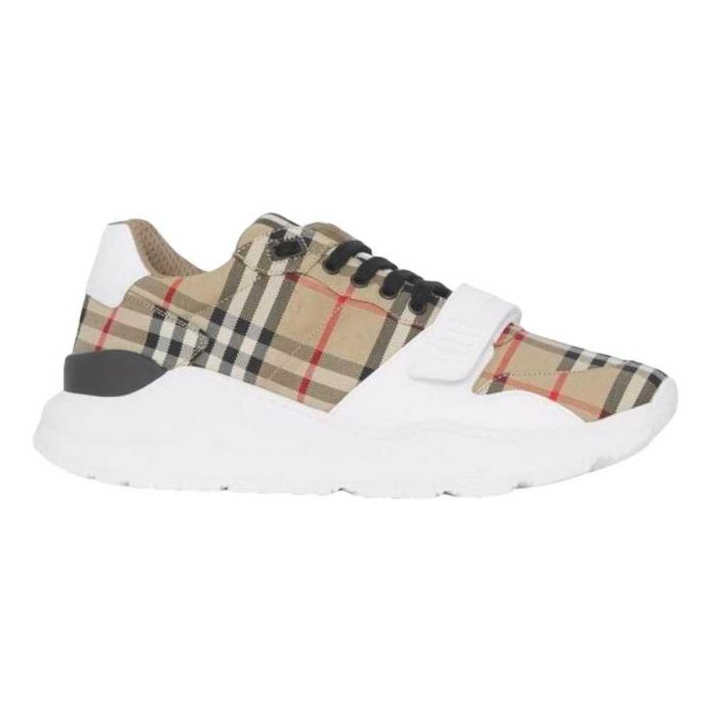 Burberry Regis leather trainers - image 1