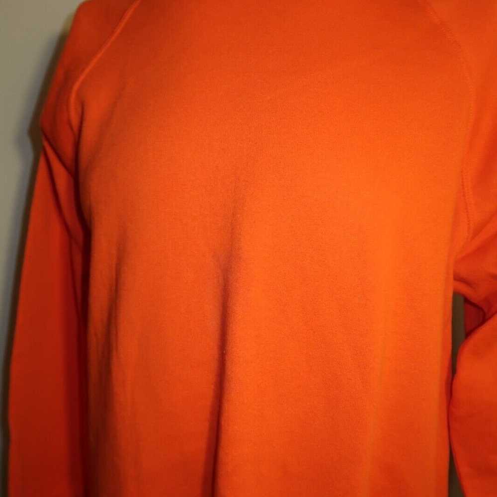 Vintage Blank Sweatshirt Mens XL Blaze Orange Jer… - image 3