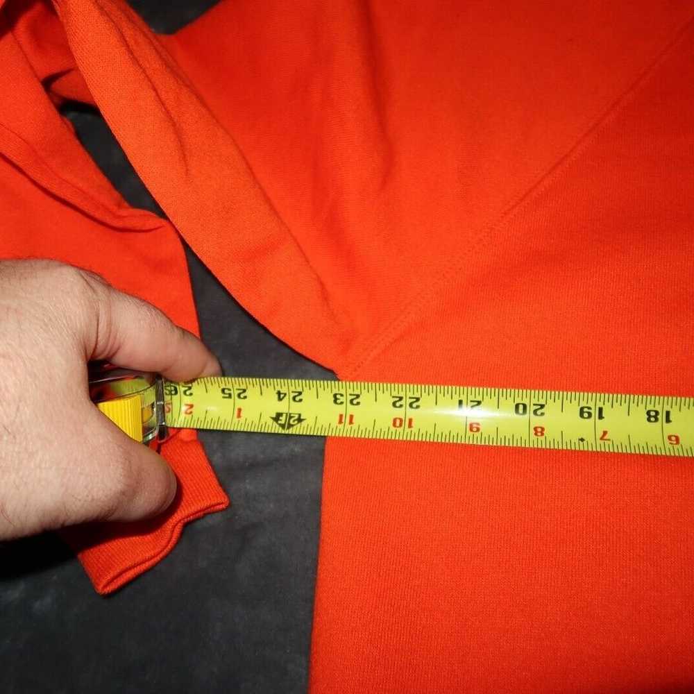 Vintage Blank Sweatshirt Mens XL Blaze Orange Jer… - image 6