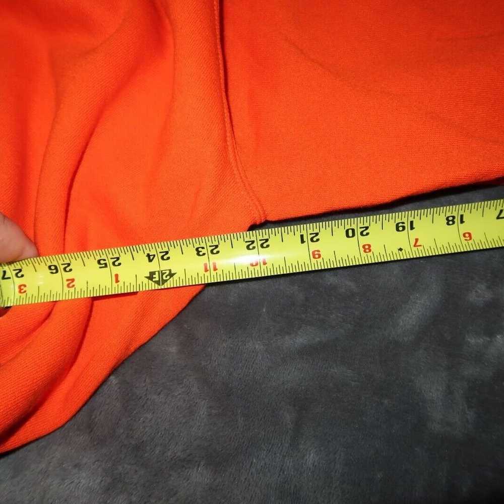 Vintage Blank Sweatshirt Mens XL Blaze Orange Jer… - image 7