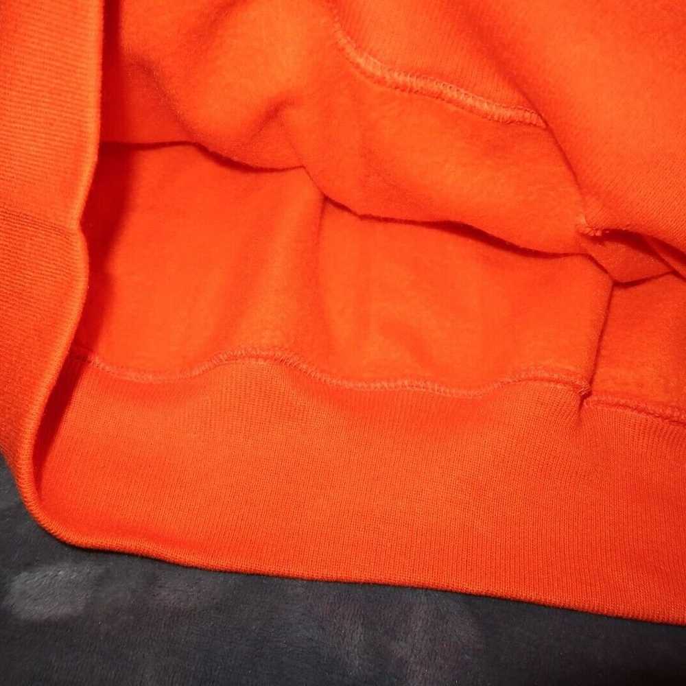 Vintage Blank Sweatshirt Mens XL Blaze Orange Jer… - image 9