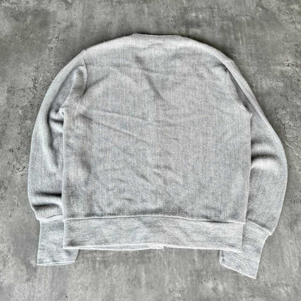 Vintage Y2K Lacoste Grey Cardigan Sweater Made In… - image 2