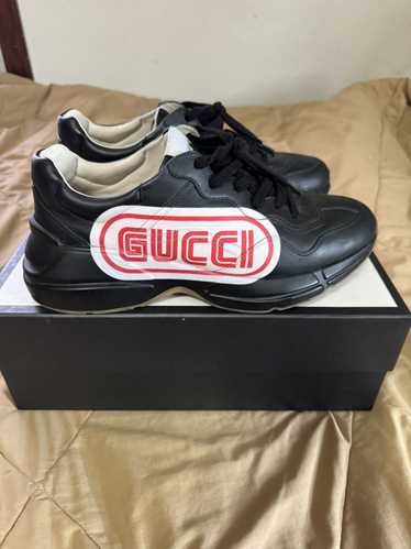 Gucci Gucci Rhyton Leather Trainers - image 1
