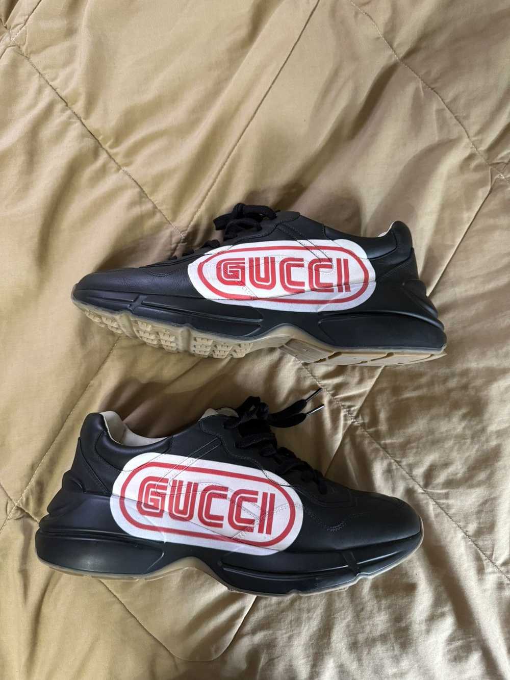 Gucci Gucci Rhyton Leather Trainers - image 2