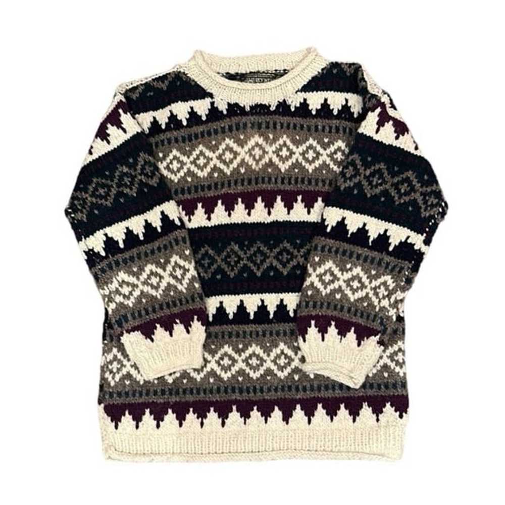 Vintage Del Rey Chunky Knit Wool Sweater - image 1