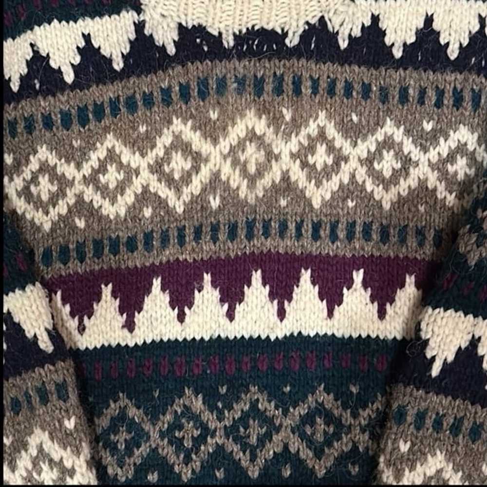 Vintage Del Rey Chunky Knit Wool Sweater - image 4