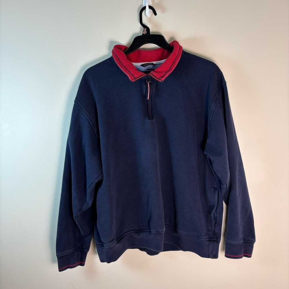 Vintage Tommy Hilfiger sweater 1/4 zip mens XXL - image 1