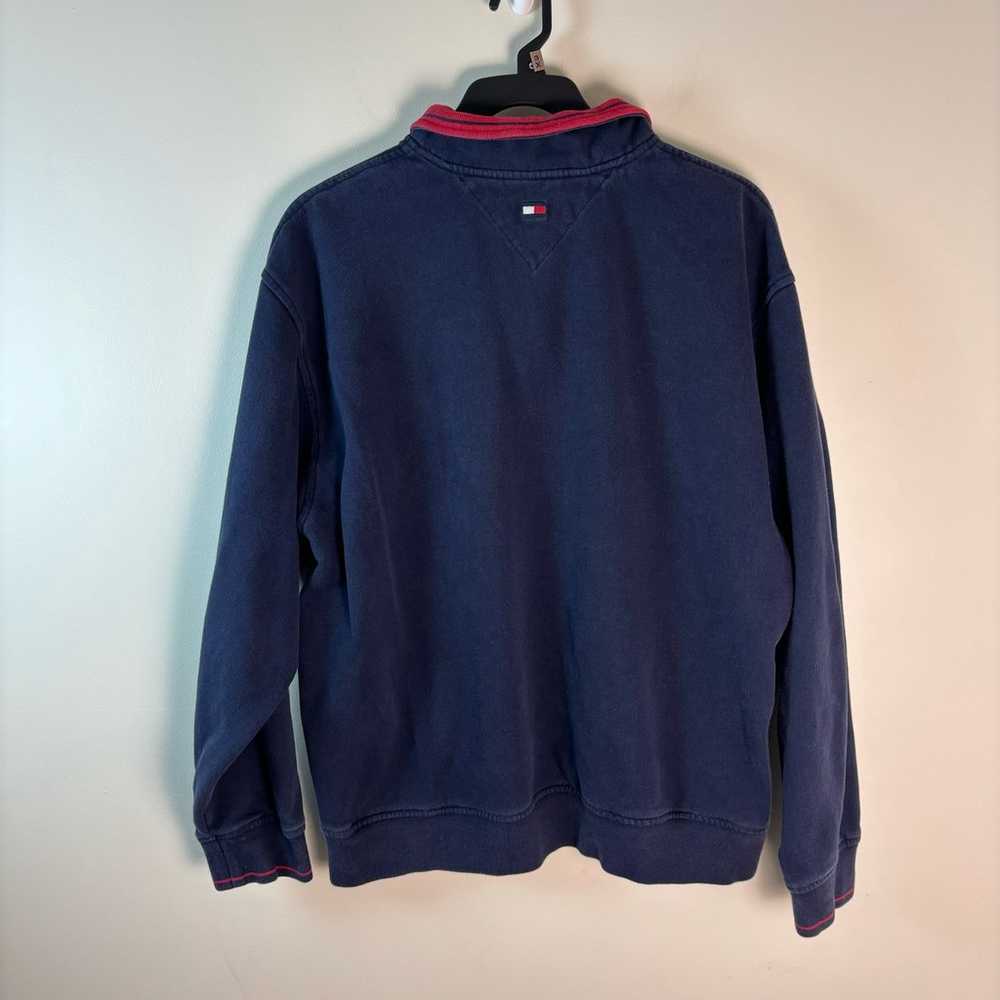 Vintage Tommy Hilfiger sweater 1/4 zip mens XXL - image 2
