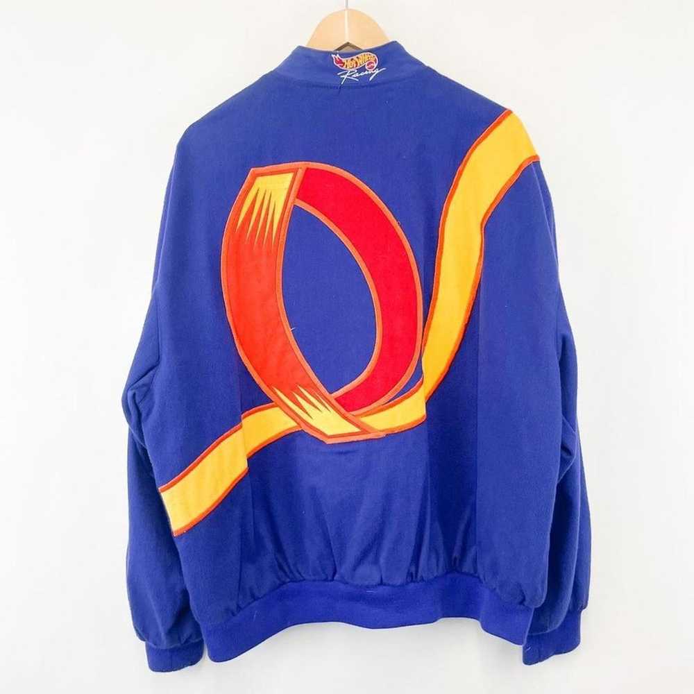 Vintage Jeff Hamilton Hot Wheels Racing Jacket Bl… - image 3