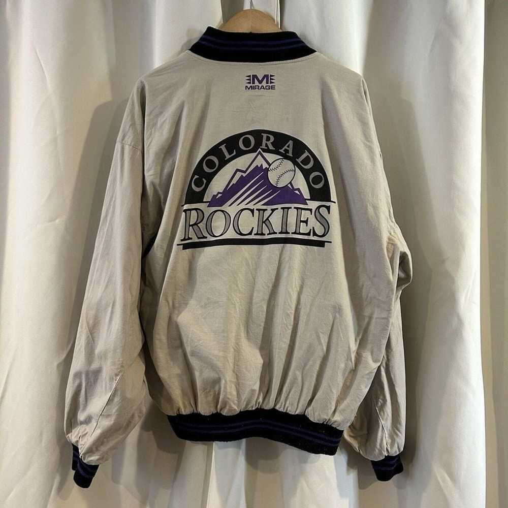 Vintage Colorado Rockies Varsity Jacket Mens Larg… - image 10