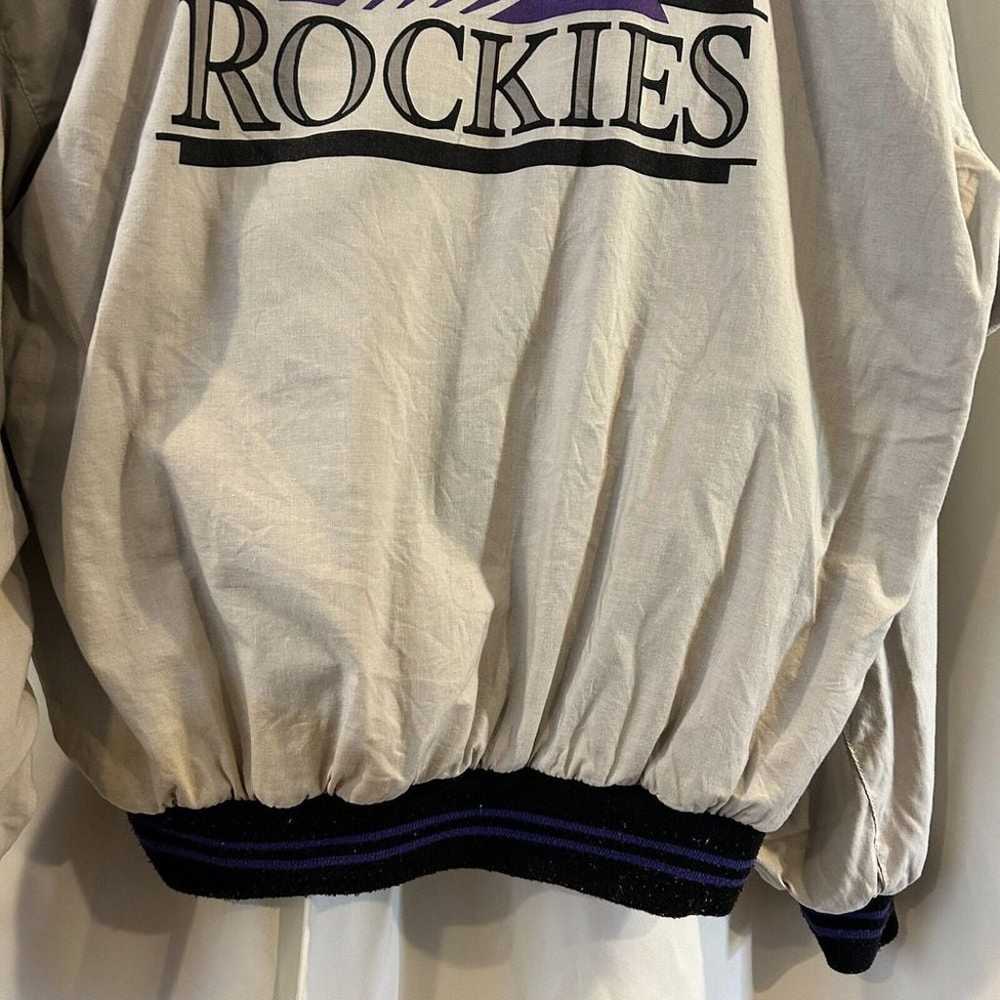 Vintage Colorado Rockies Varsity Jacket Mens Larg… - image 11