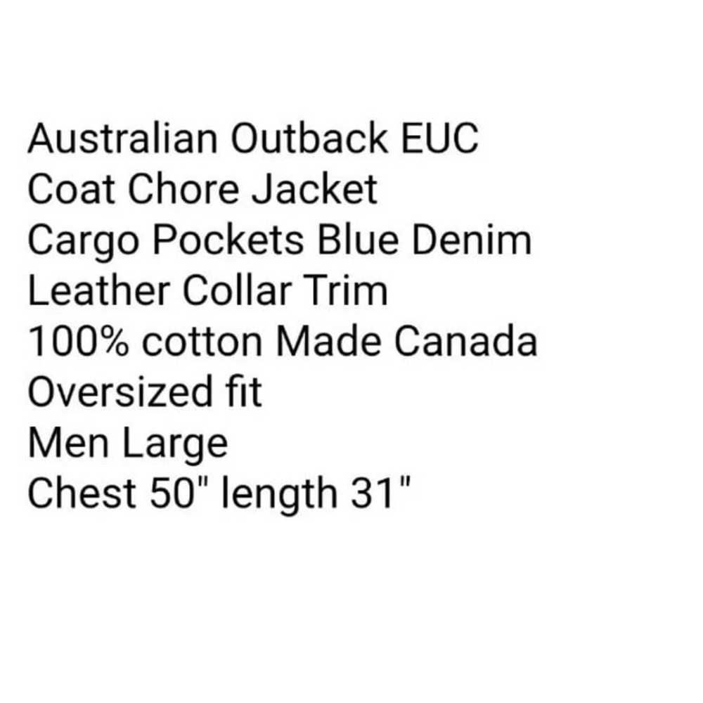 Australian Outback Coat Men L Chore Jean Jacket C… - image 3