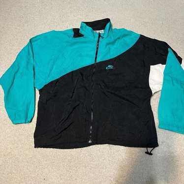 Vintage 80s Nike Colorblock Windbreaker Jacket - image 1
