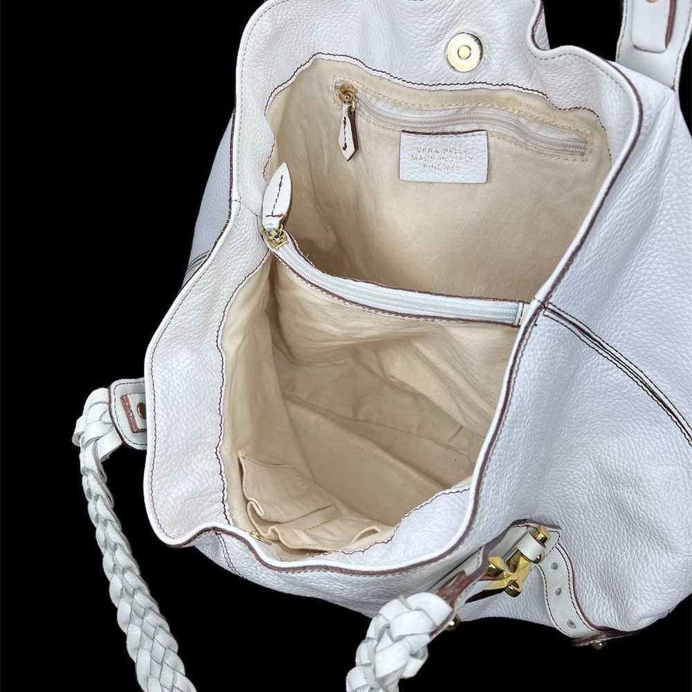 Vera Pelle Leather Shoulder Bag - image 7