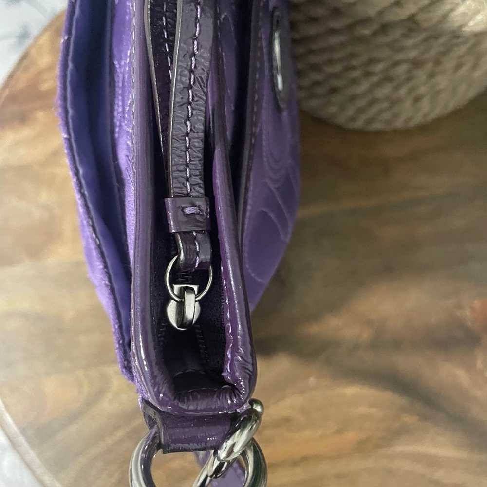Coach Alex optic sateen crossbody purple bag - image 5