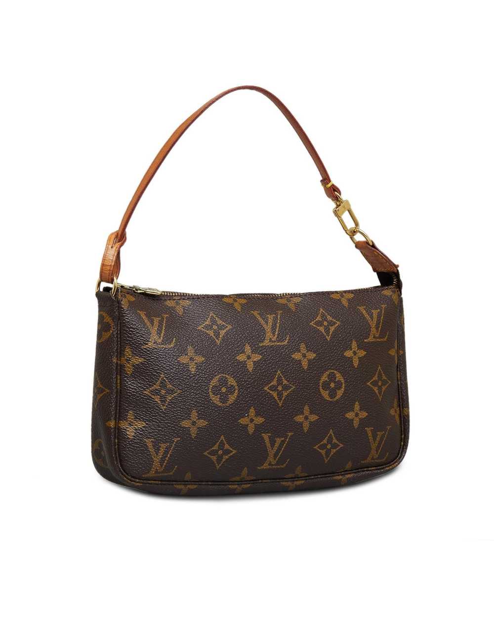 Louis Vuitton Monogram Canvas Pochette with Vache… - image 2