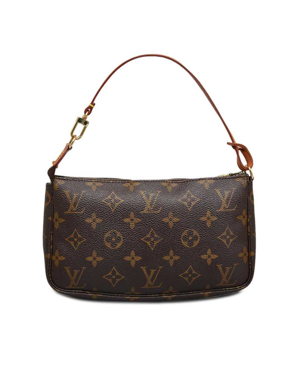 Louis Vuitton Monogram Canvas Pochette with Vache… - image 3