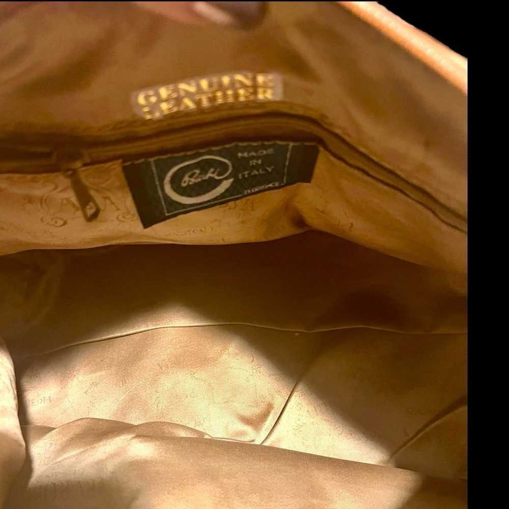 italian leather shoulder bag - image 5