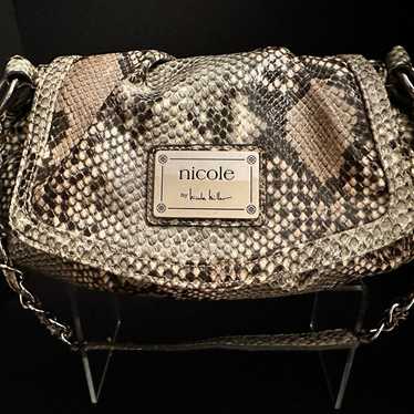Nicole Milker Snake Embossed Bag - image 1