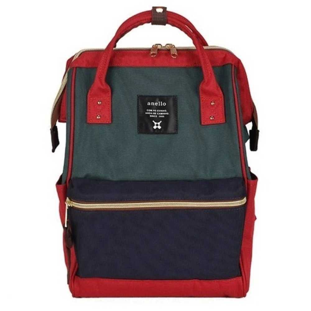 Anello Colorblock Backpack Red Green Blue Japan J… - image 1