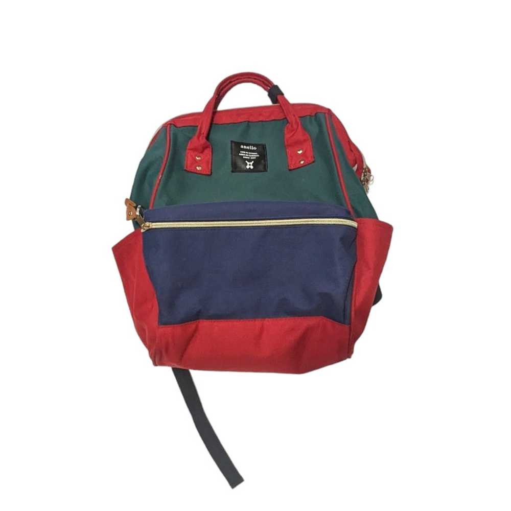 Anello Colorblock Backpack Red Green Blue Japan J… - image 2