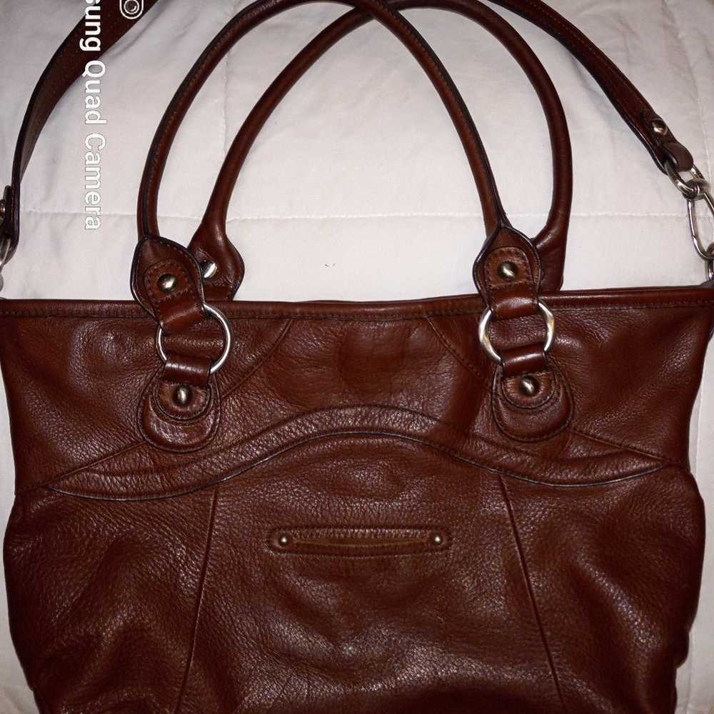 B. Makowsky brown handbag/ Shoulder/ Crossbody ba… - image 7