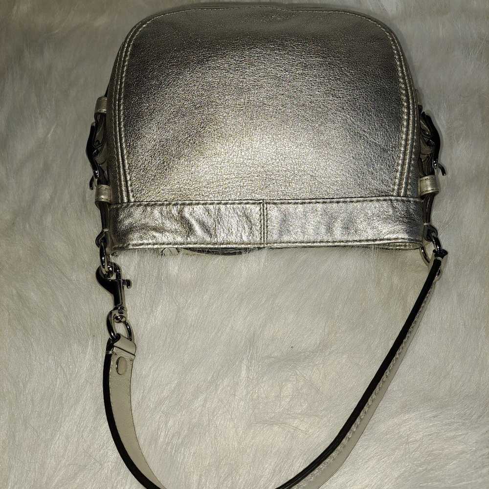 Coach mini handbag goldfish silver NWOT - image 2