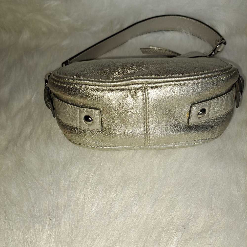 Coach mini handbag goldfish silver NWOT - image 3