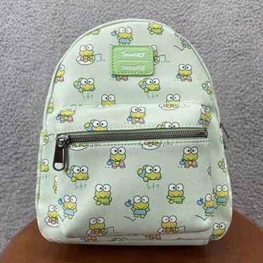 Loungefly x Sanrio Keroppi Gingham Mini Backpack … - image 1