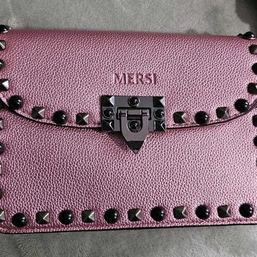 LOT of 4 Vegan Leather Purses Mersi - Pink, Black… - image 2