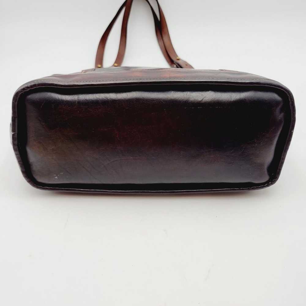 Vintage Brahmin Leather Black & Brown Shoulder bag - image 2