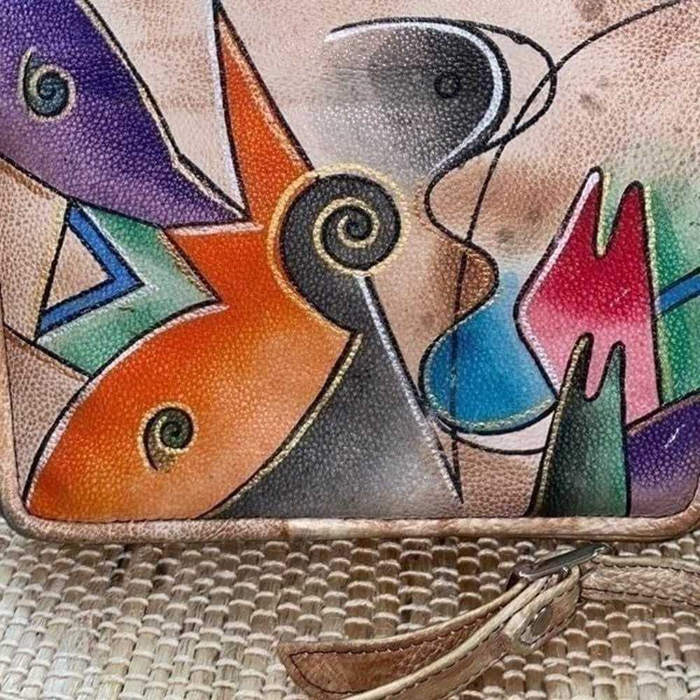 Genuine Leather hand painted in India tribal pain… - image 4