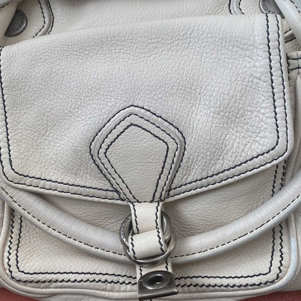 Marc by Marc Jacobs Cream Leather Bag - image 8