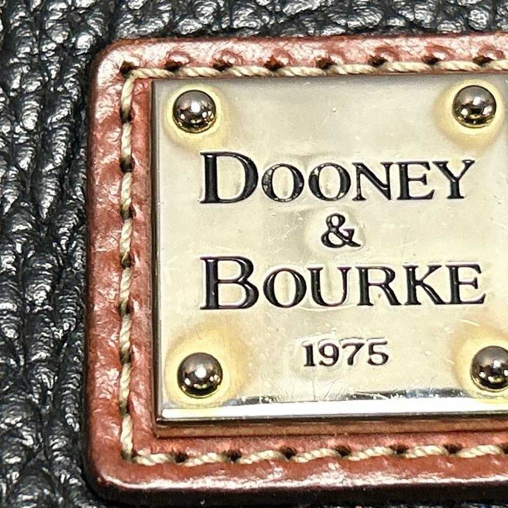Dooney And Bourke Lexington  Black And Saddle Bro… - image 8