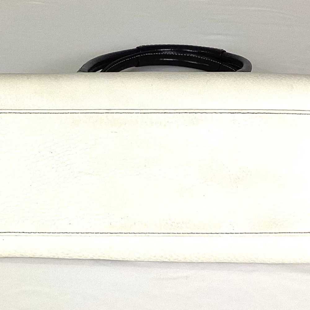 Coach Hampton-F13804-white carryall bag-(like new) - image 5