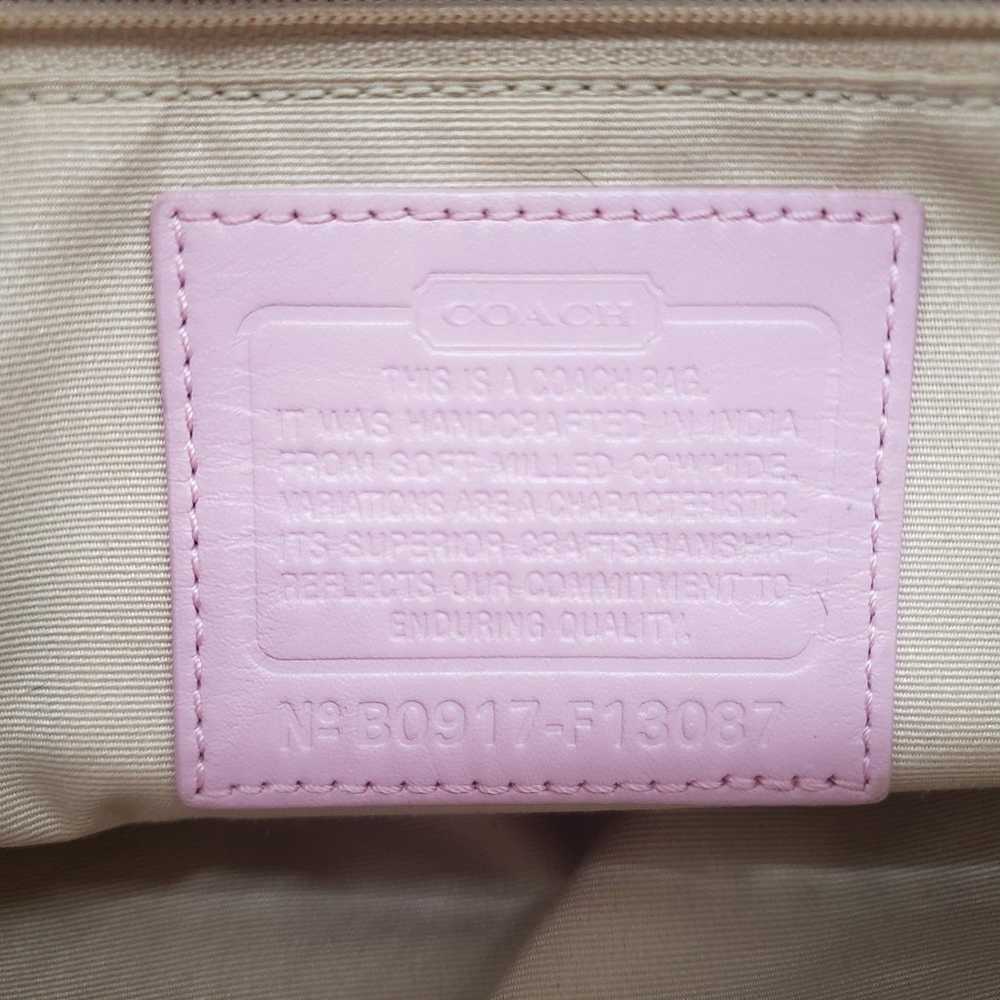 COACH Womens 'Hampton' Pink Tassel Pebbled Leathe… - image 7