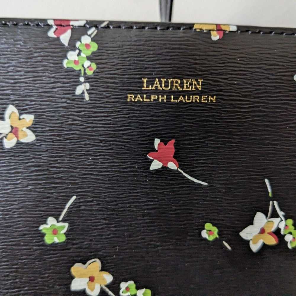 Ralph Lauren Bennington Black Saffiano Leather Fl… - image 3