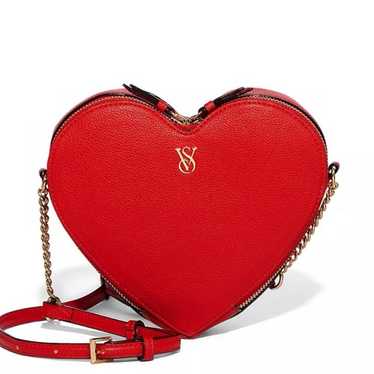 VICTORIA'S SECRET Heart Crossbody Bag NWOT red - image 1