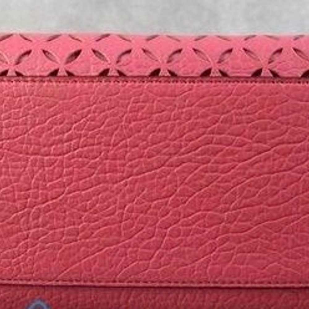 Kate Spade Bright Pink Laser Cut Designed Leather… - image 3