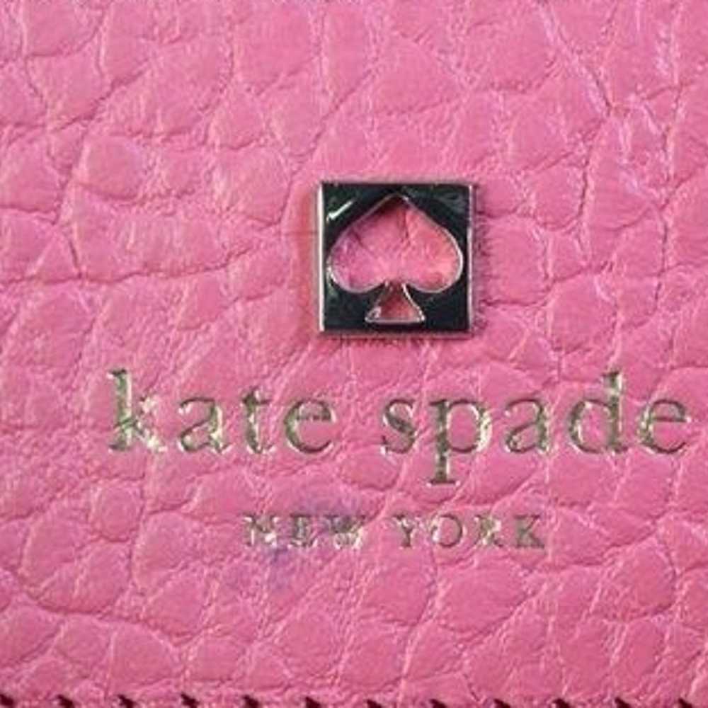 Kate Spade Bright Pink Laser Cut Designed Leather… - image 5