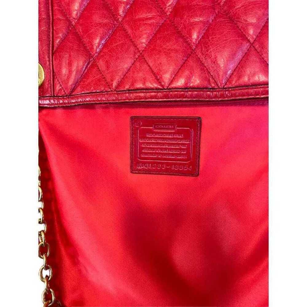 COACH Poppy Red Quilted Slim Tote - image 5