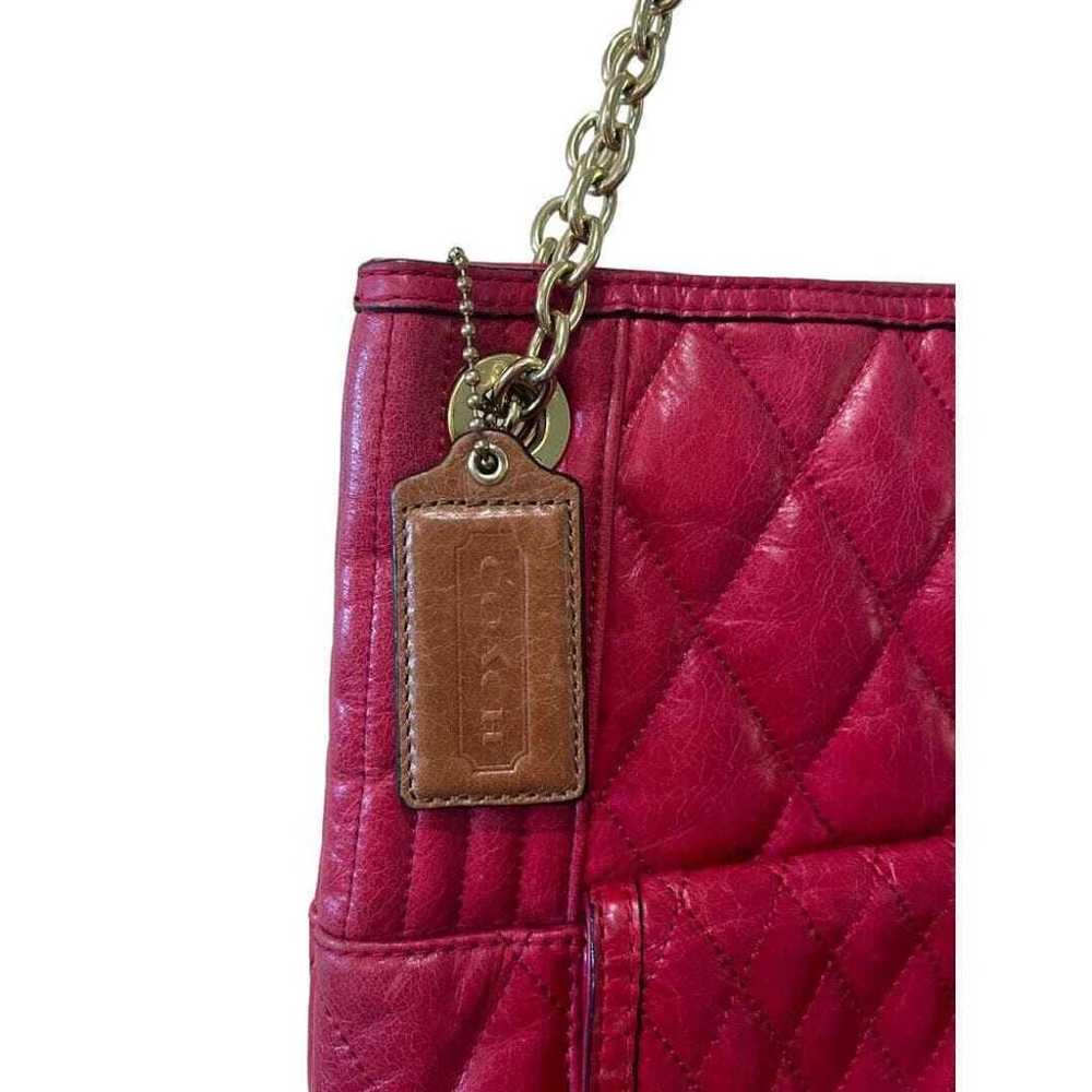 COACH Poppy Red Quilted Slim Tote - image 6