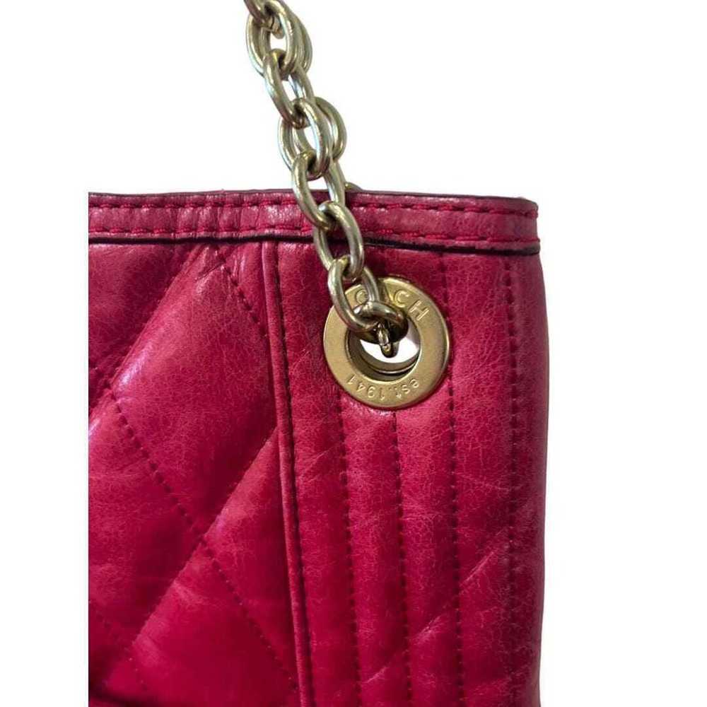 COACH Poppy Red Quilted Slim Tote - image 7