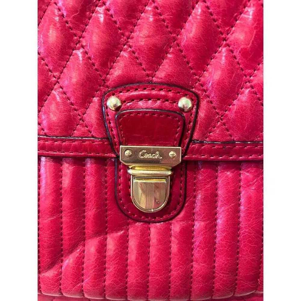 COACH Poppy Red Quilted Slim Tote - image 8