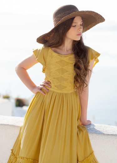 Joyfolie Viola Dress in Mustard