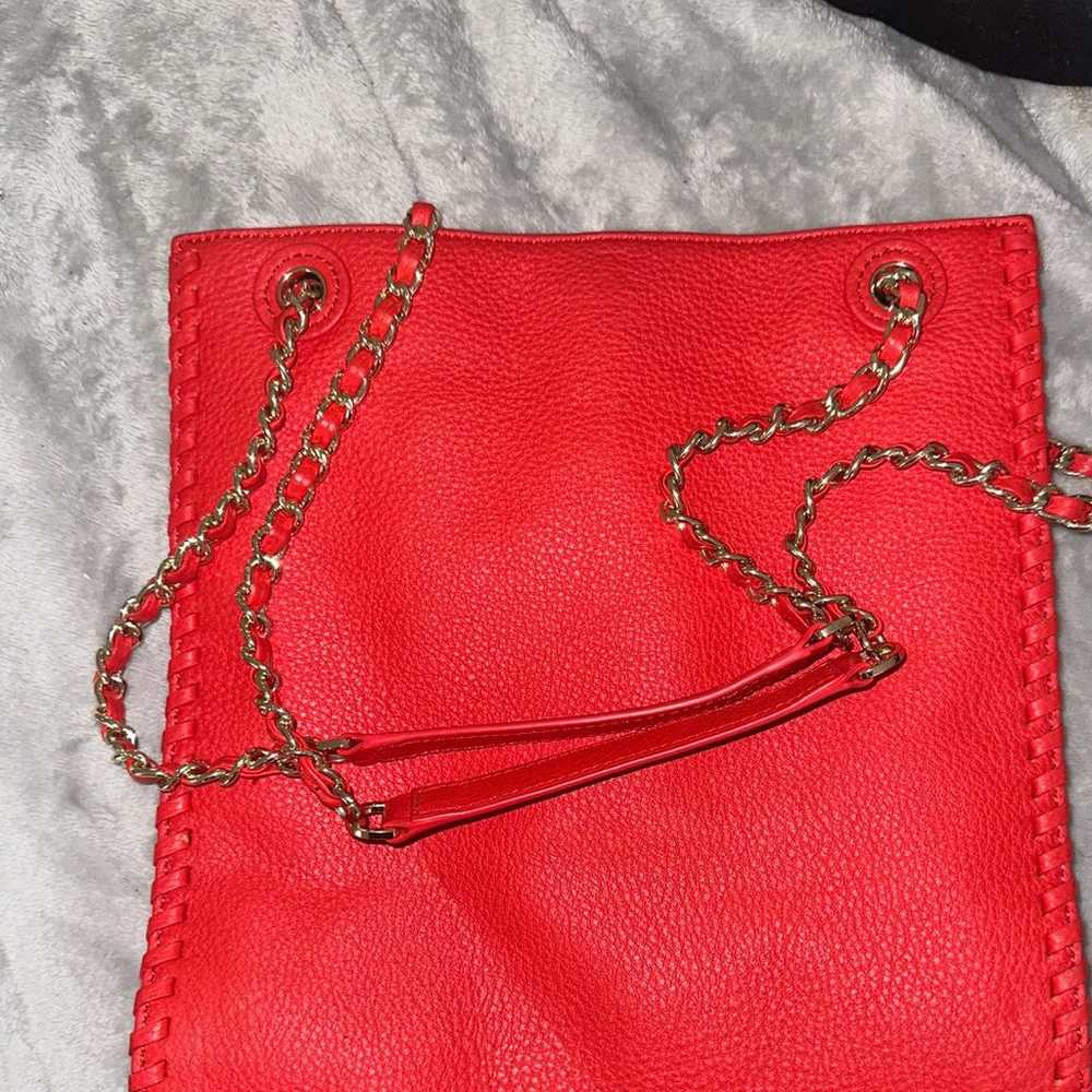 Tory burch, red leather bag - image 4